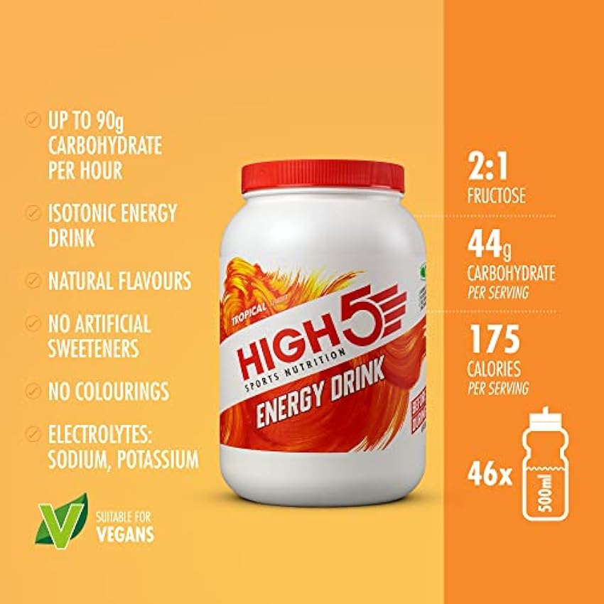 HIGH5 Energy Drink Tropical, 2.2kg LsLzYaL9