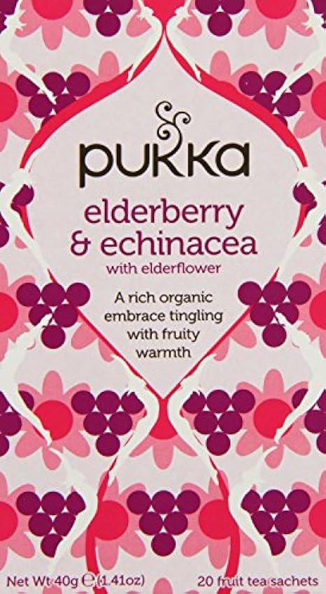 Pukka | Elderberry & Echinacea | 4 x 20 Bags nNpLBTxh