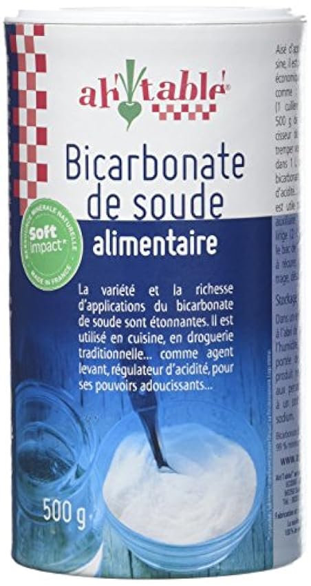 Ah-Table! Bicarbonate de Soude Alimentaire Format, 500 