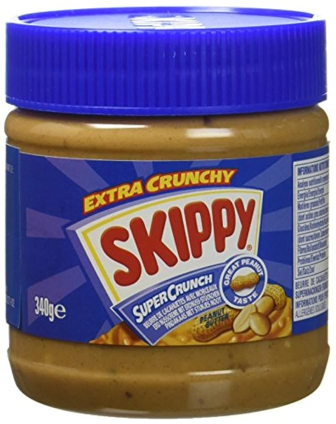 Skippy Beurre de Cacahuètes Super Crunch 340 g - Lot de