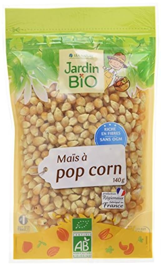 Jardin Bio Mais Pop Corn Bio 140 g - Lot de 4 mlsQ3BSD