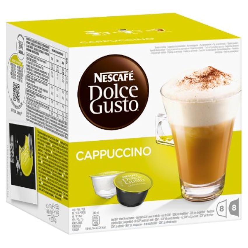 Nescafé - Nescafé - Dolce Gusto Cappuccino - Pack de 6 Sachets (96 Capsules) NMCm2UPO