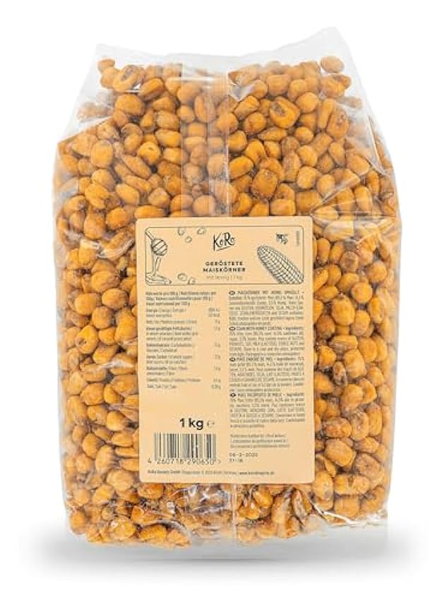KoRo - Grains de maïs grillés au miel 1 kg - snack sucr
