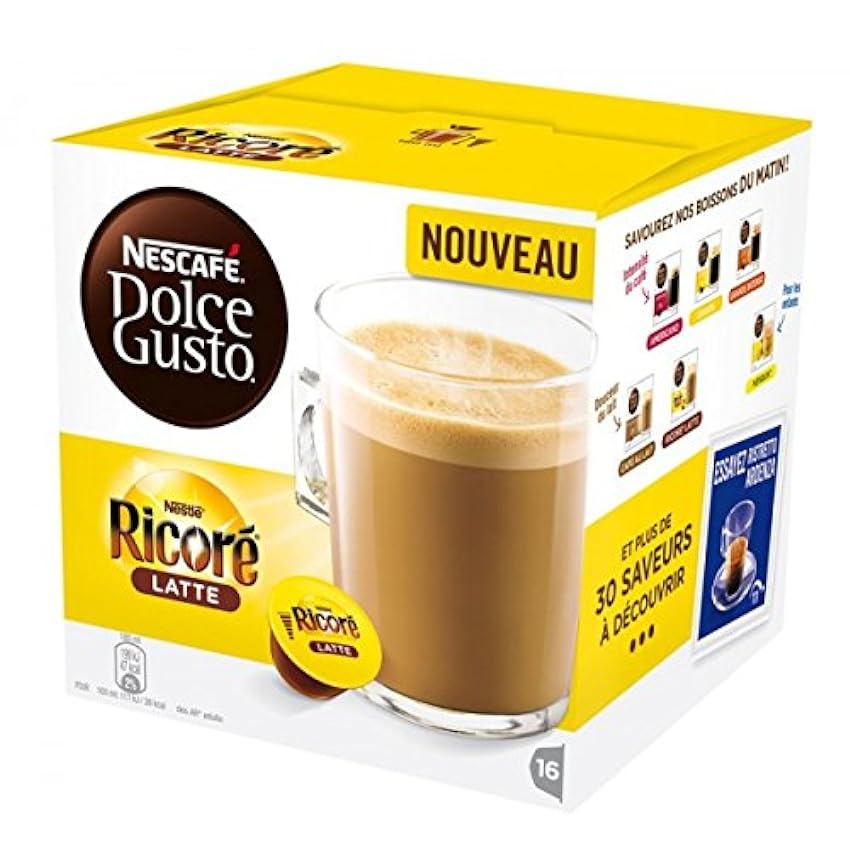 Nescafe Dolce Gusto Lot de 3 capsules de café au lait Ricore Latte oQjRug9H