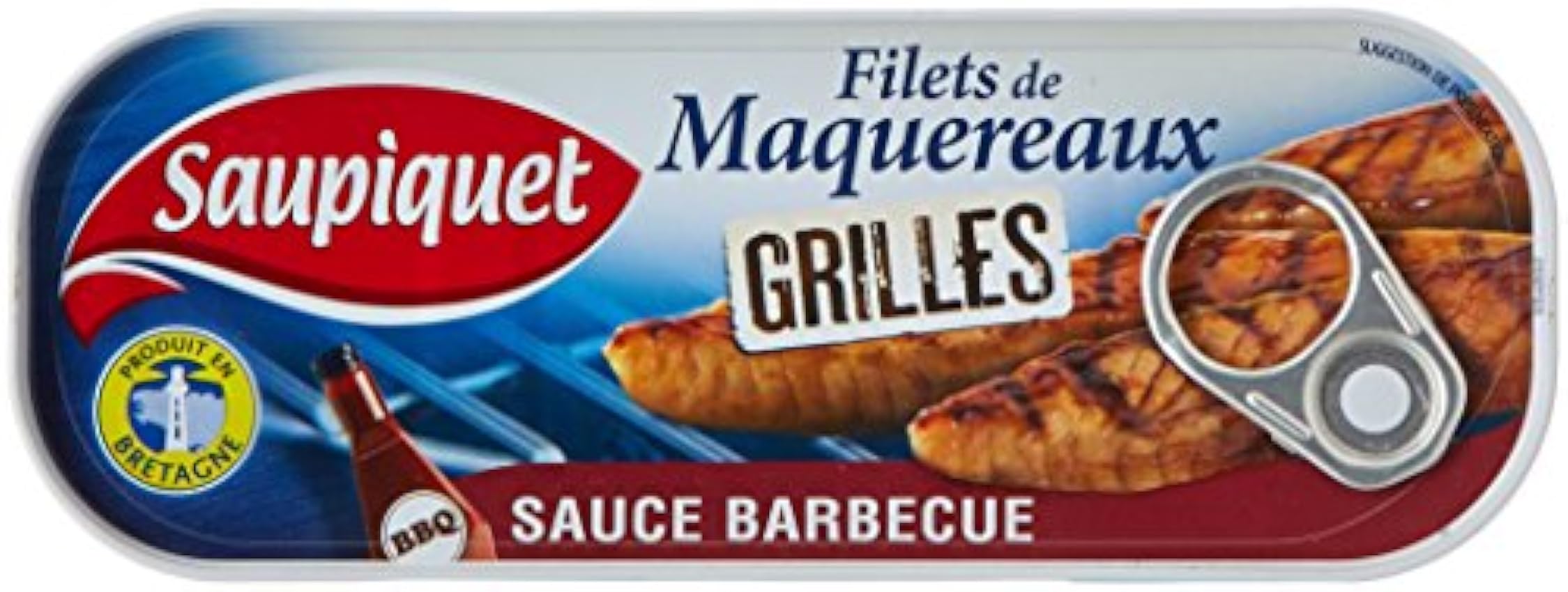 Saupiquet Filets de Maquereaux Grillés Sauce Barbecue 1