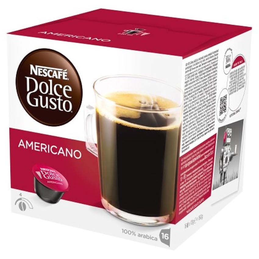 Nescafé Dolce Gusto Américano - 48 capsules (Lot de 3X16) NJ9xCdBh