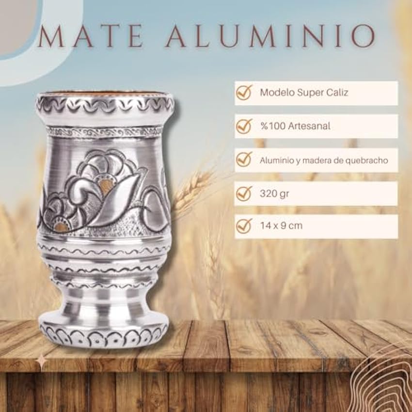 Genérico Matte Aluminium artisanal argentin Super Caliz (feuilles) kY0RrMtk