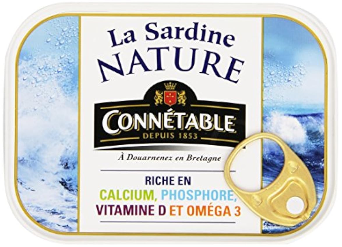 Connétable Sardine Nature 135 g - Lot de 6 nDNd52rt