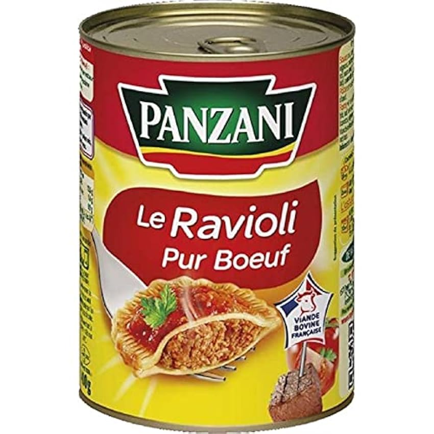 Panzani Le Ravioli Pur Boeuf 400g (lot de 12) OP4FFOkV