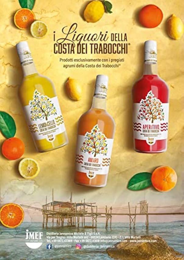 Amaro Costa dei Trabocchi - Liqueur digestif italien botanique - 30% Alc. Vol. 700ml lhc8Vs1Q