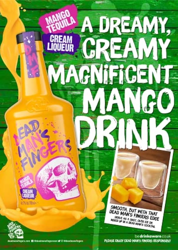 Dead Man´s Fingers Mango Tequila Cream 0,7L (17% Vol.) mN83vKui