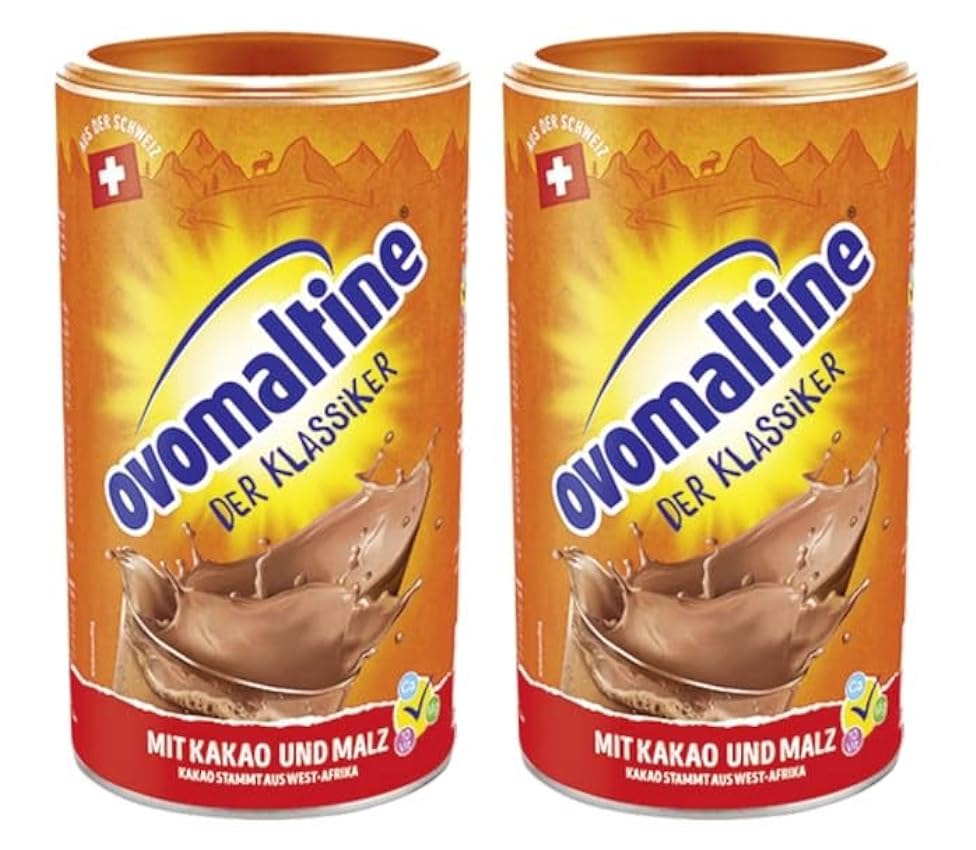 Canette de boisson en poudre Ovomaltine, pack de 2 (2 x