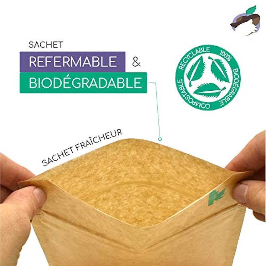 Chabiothé - Thé vert nature Sencha Bio 200g - conditionné en France - sachet biodégradable MslheDJT