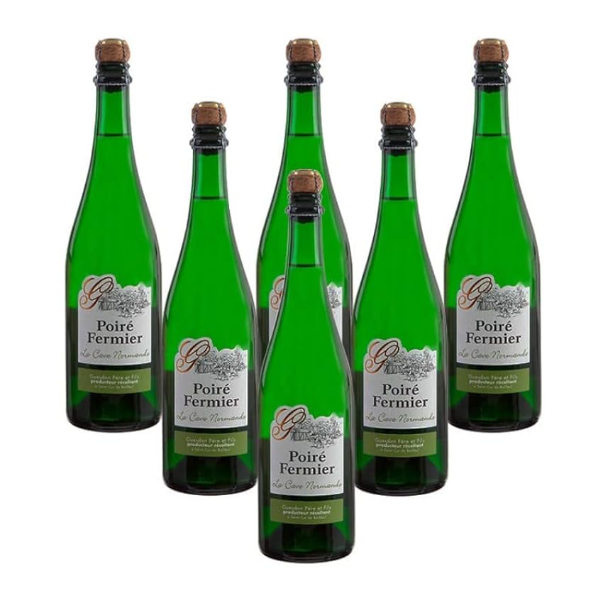Lot de 6 bouteilles de 75cl de Poiré Fermier Guesdon 4.5% - La Cave Normande - Made in Calvados kx4z6AFD
