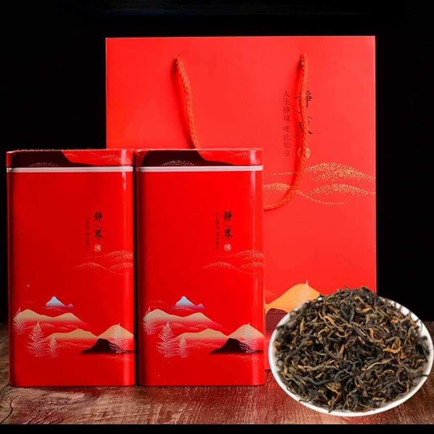 Thé en conserve Yunnan Golden Buds Iron Gift Thé noir en feuilles Dian Hong 250g LqBXjdAI