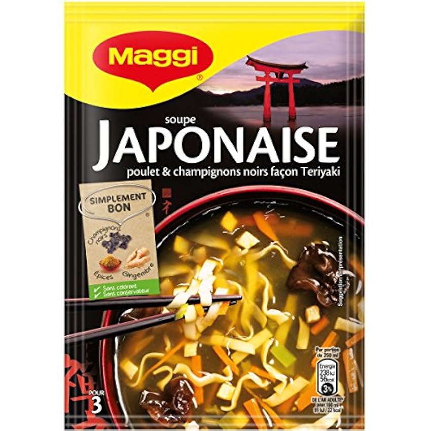 Maggi Soupe Japonaise (1 Sachet) 50g - Lot de 10 LWrGCX