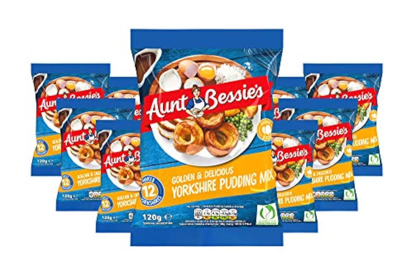 Aunt Bessie´s Sunday Roast Yorkshire Pudding Mix 120 g Lot de 9 LKFg7dsC
