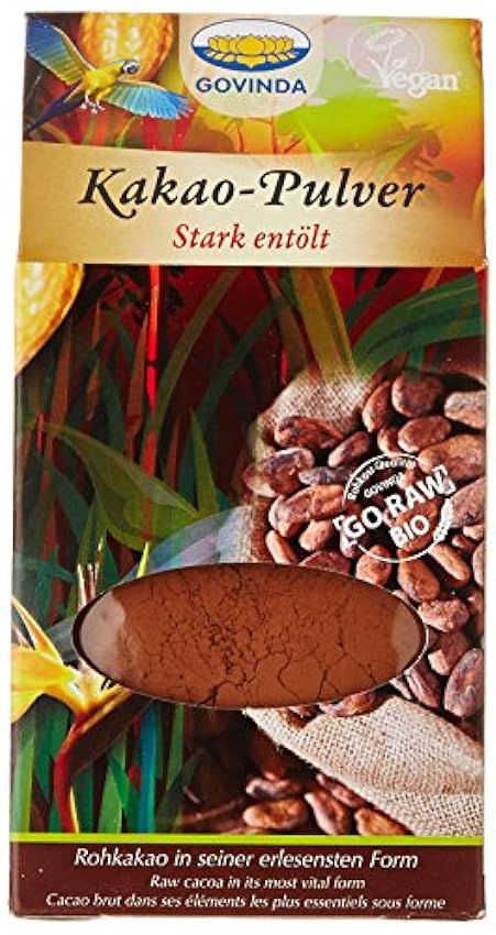 Govinda Poudre de Cacao Dégraissée Bio 100 g NkB9AO8Z