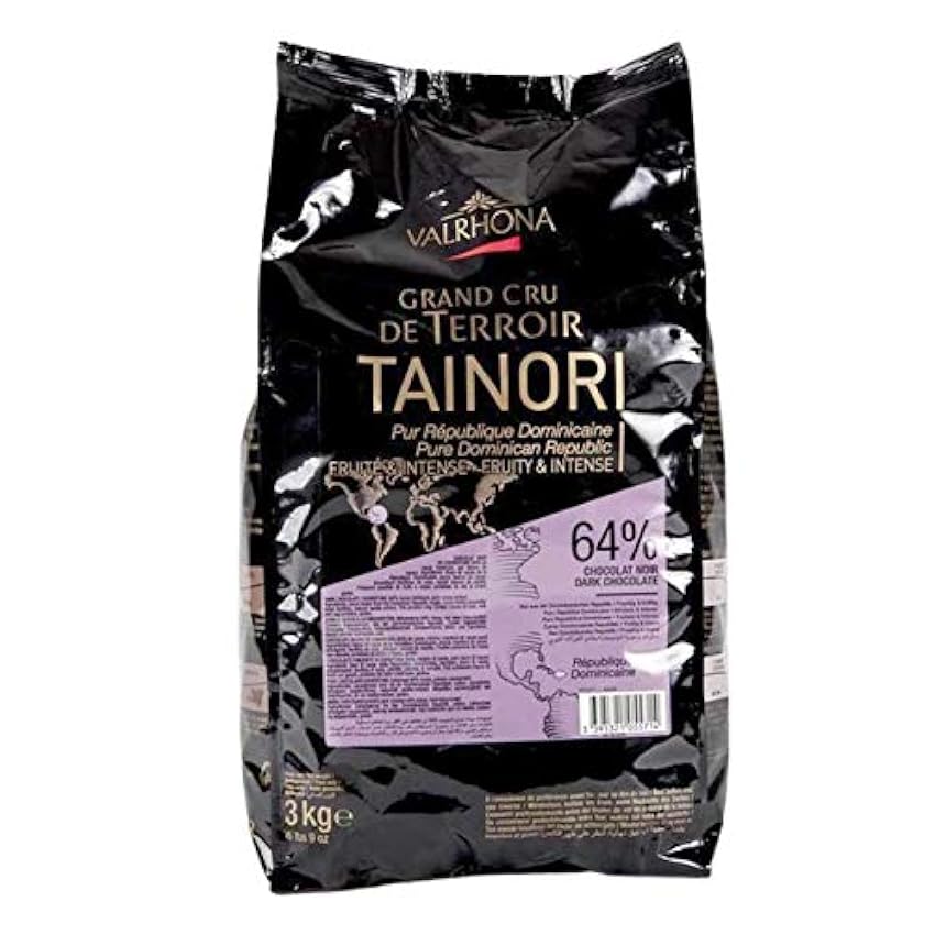 Valrhona - Fèves chocolat noir Taïnori 64% - A pâtisser - 3kg lsUjphUy