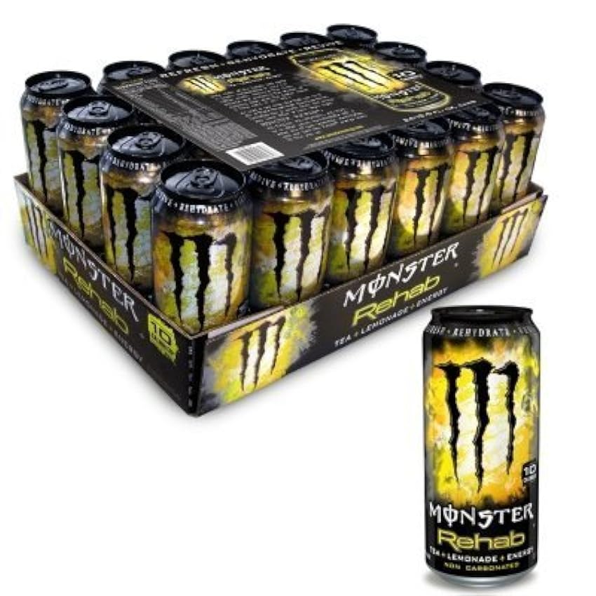 Monster Rehab 24 Pk 15.5 Oz Cans by Monster Beverage Co