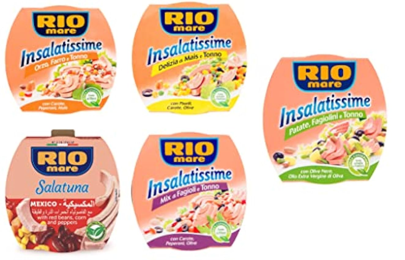 Pack d´essai Rio Mare Insalatissime Thon à l´huile d´olive salades de thon 5 x 160 g nwDnQvpt