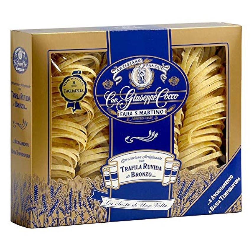 Pasta Cocco - Tagliatella Antica - n°83 - 500 Grammes - Cavalier Giuseppe Cocco - Fabricant Italien de Pâtes Artisanales MBiwc957
