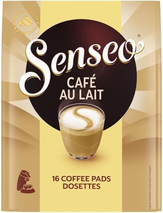 16 dosettes souples - Café au lait - SENSEO Lot de 5 paquets NhS6p1wM