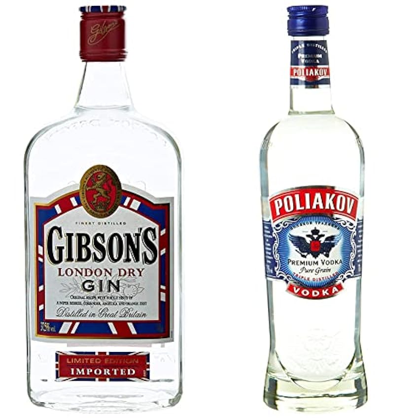 Gibson Gin London Dry 70 cl & Poliakov Premium Vodka Pu