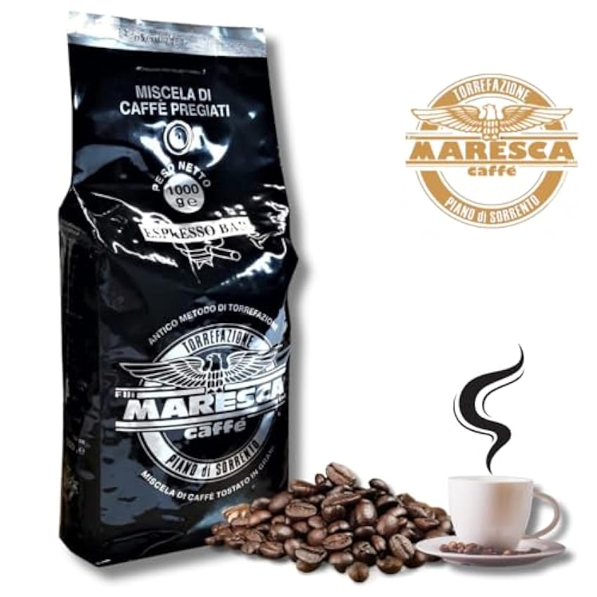 Caffè Maresca: le goût de la différence. Mélange noir. 1 paquet de 1kg de grains de café mLdn1Cj2