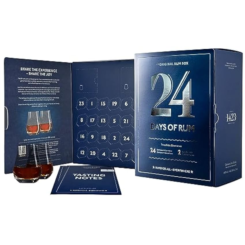 1423, 24 Days Of Rum - calendrier de l´avent du rhum - édition bleue M2yZPJQg