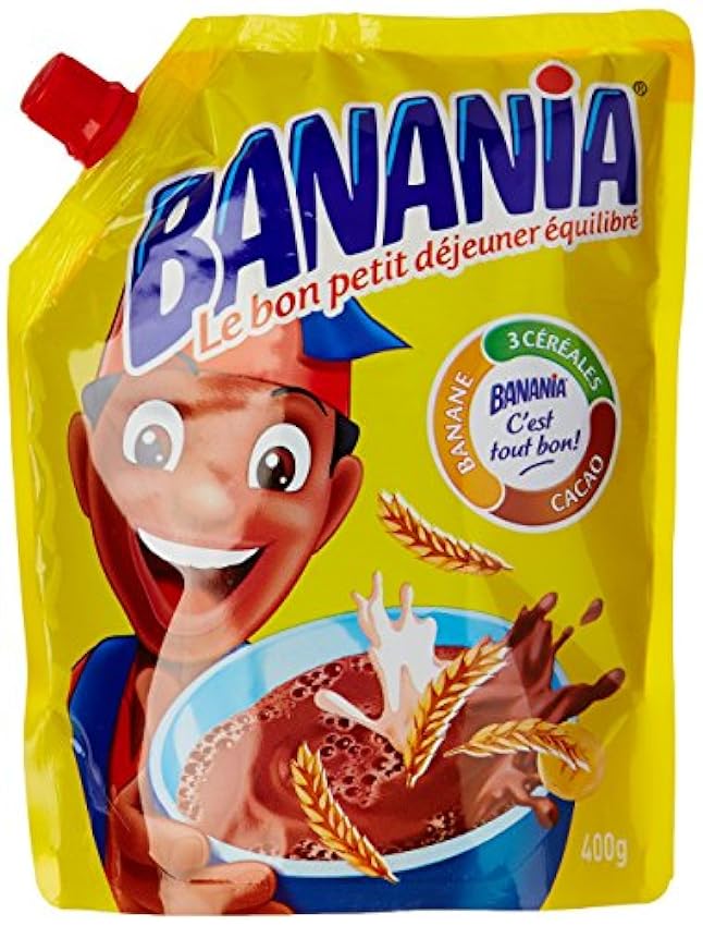 Banania - Poudre instantanée sachet de 400 g - Lot de 5 lCral4Dw