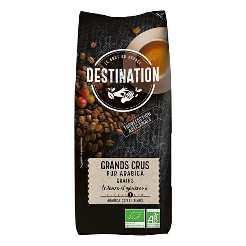 DESTINATION - Café grain Grands Crus pur arabica 1kg - 