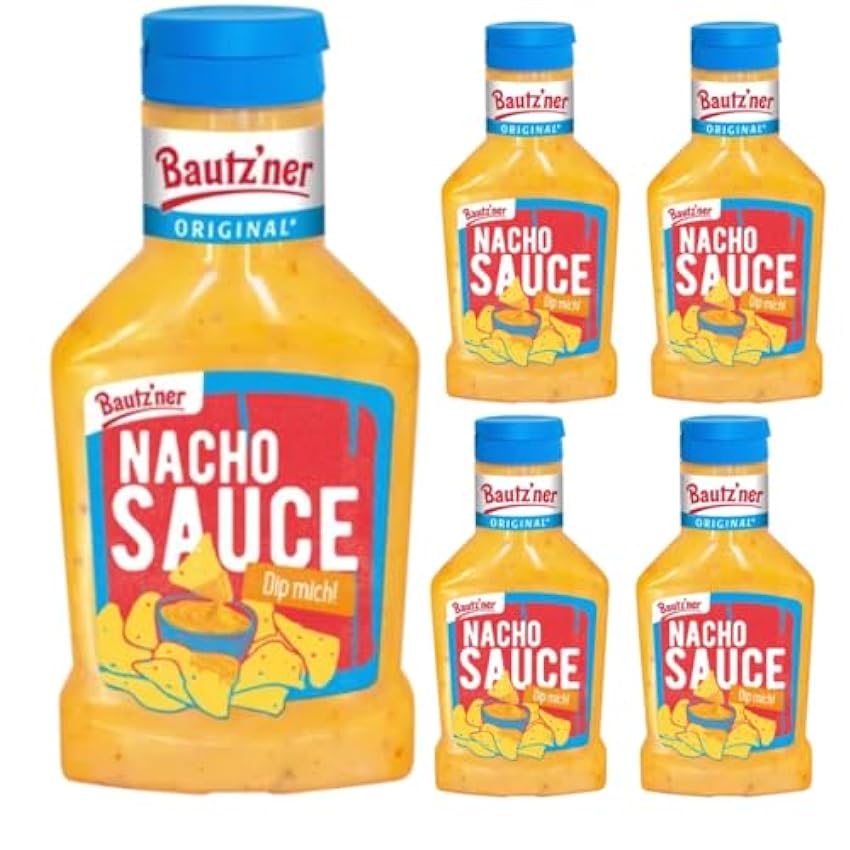 Bautz´ner Nacho Lot de 5 sauces au fromage 300 ml 