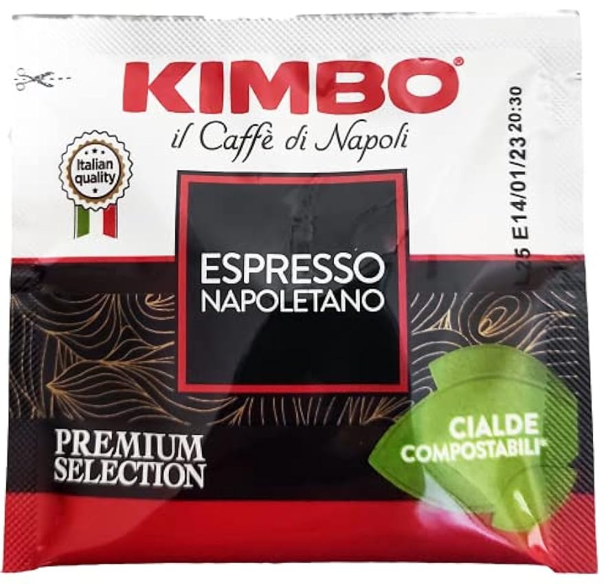 CAFÉ KIMBO ESPRESSO NAPOLETANO - Box 100 DOSETTES ESE44 7g Lg3IiksM