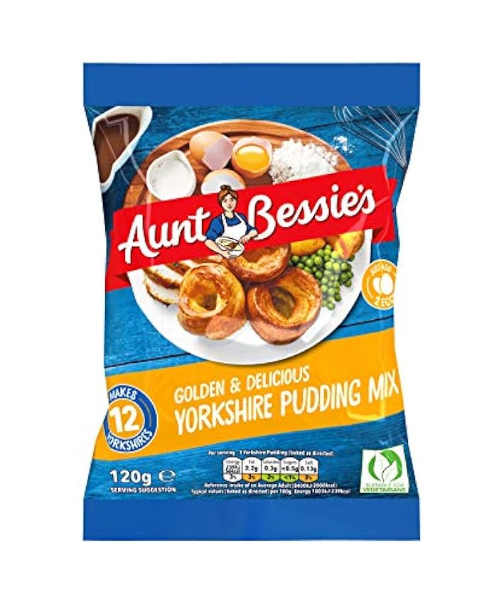 Aunt Bessie´s Sunday Roast Yorkshire Pudding Mix 120 g Lot de 9 LKFg7dsC