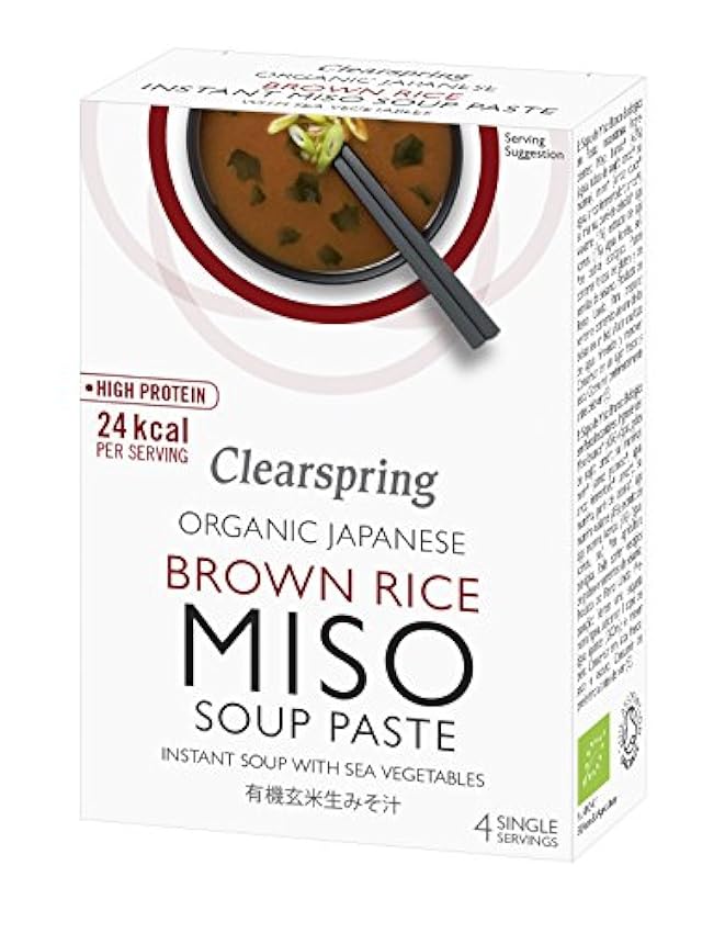 Clearspring Coller Instant Miso Soup Légumes + 4 x 15g 
