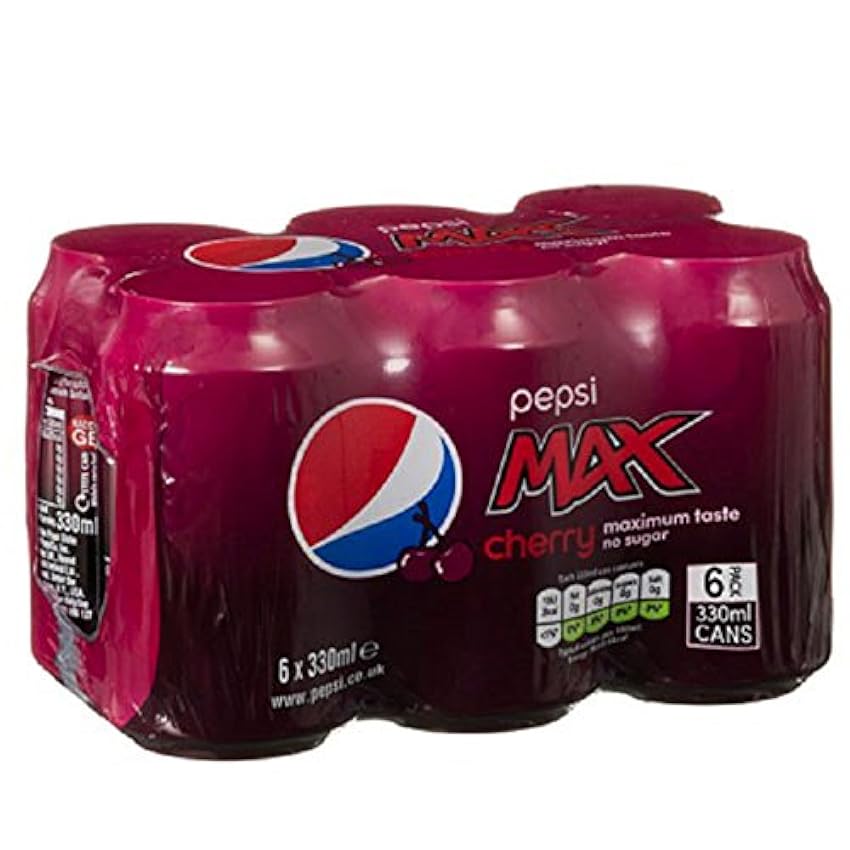 Pepsi Max Cerise 330ml (Pack de 24 x 330ml) NL1mMx7y