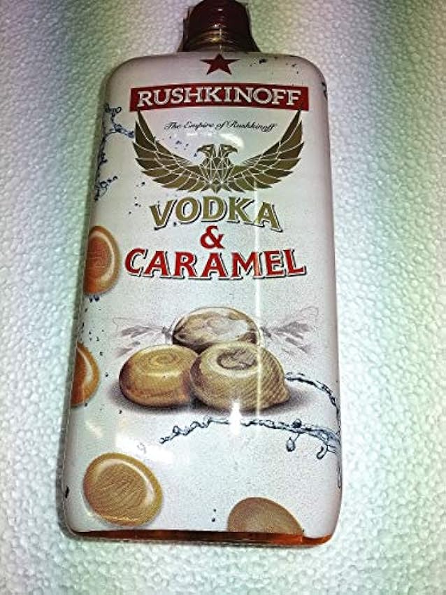 Vodka Caramel Rushkinoff Bouteille en plastique 1 litre 18% d´alcool ktdJK4fY