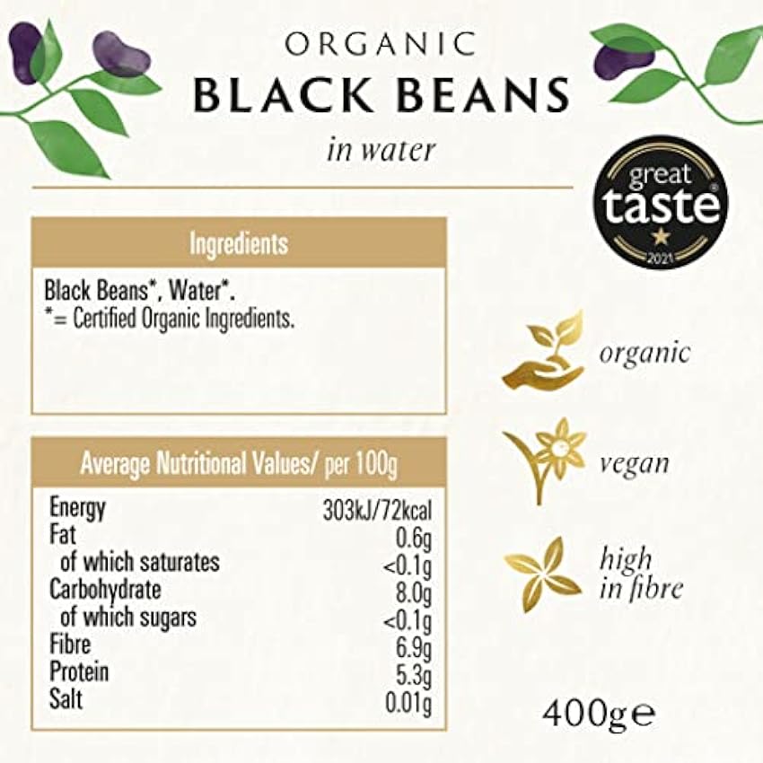 Biona Organic - Canned Black Beans - 400g moAIeRHe