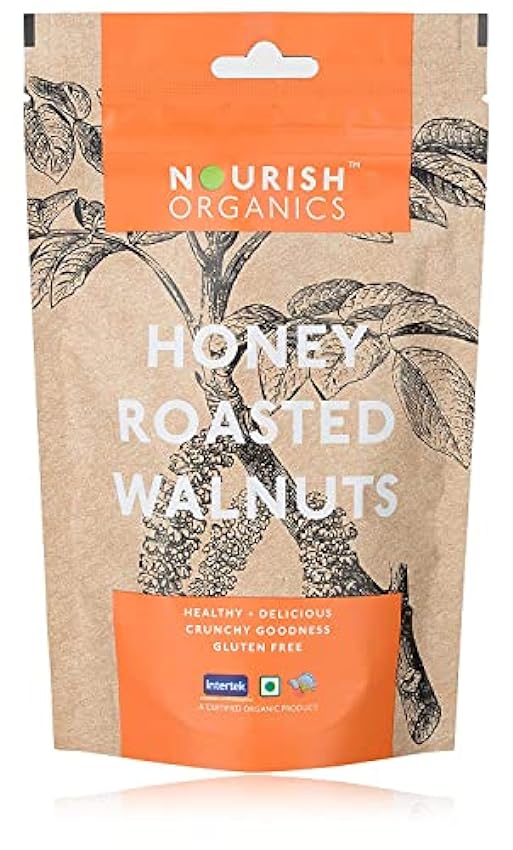 Nourish Organics Honey Roasted Walnuts 100Gr LvPwZBYX
