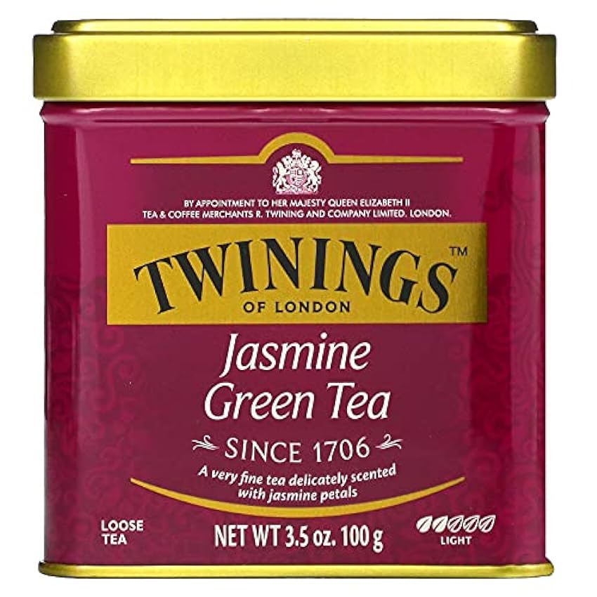 Twinings Jasmine Green Tea, Loose Tea, 3.53 Ounce Tin K