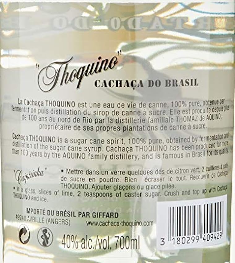 Thoquino Cachaçà - La bouteille de 70cl OaBsZN3L