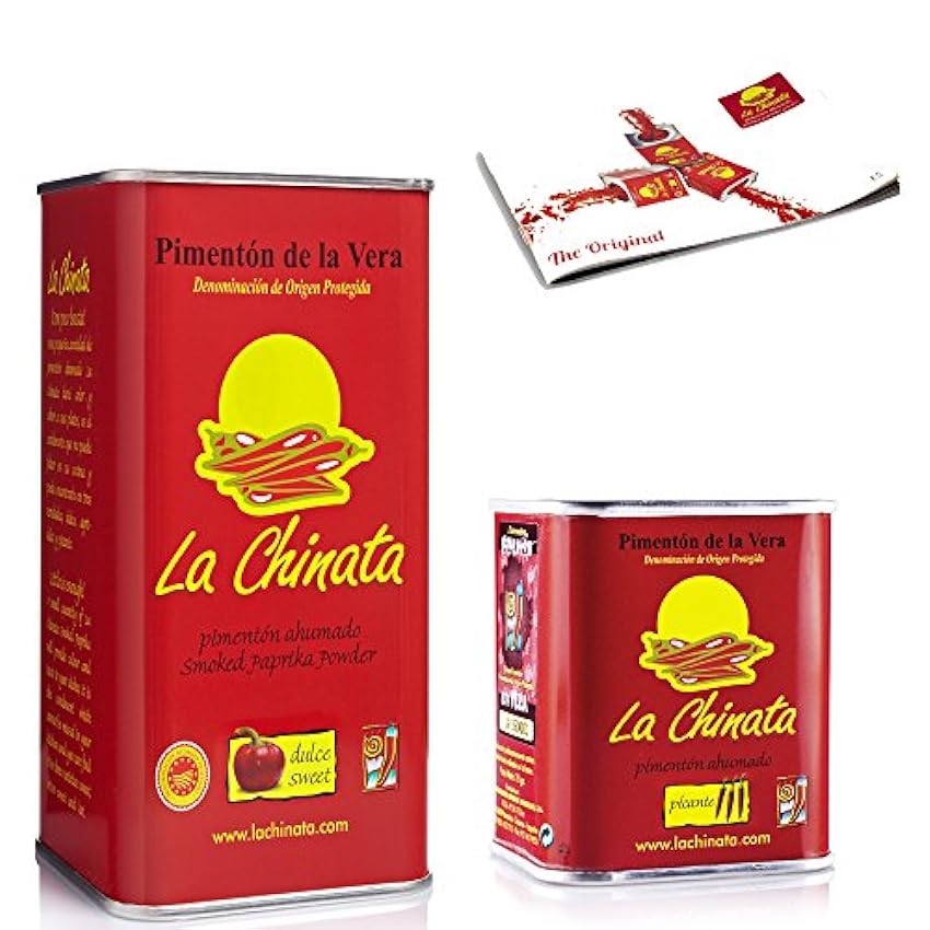Paprika Fumé pack La Chinata Doux 750g et 70g Piquant N