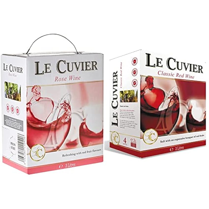 Le Cuvier - Vin Rosé doux en Bag-in-box 3L (1 x 3L) & V