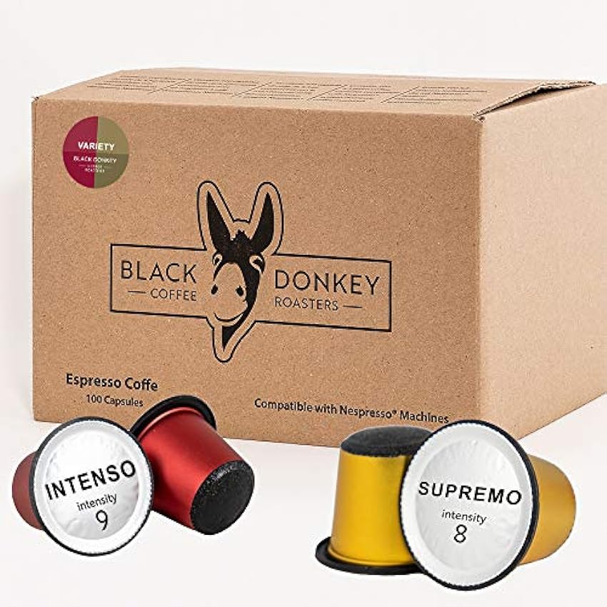 Black Donkey - 100 Capsules Compatibles avec le Machine