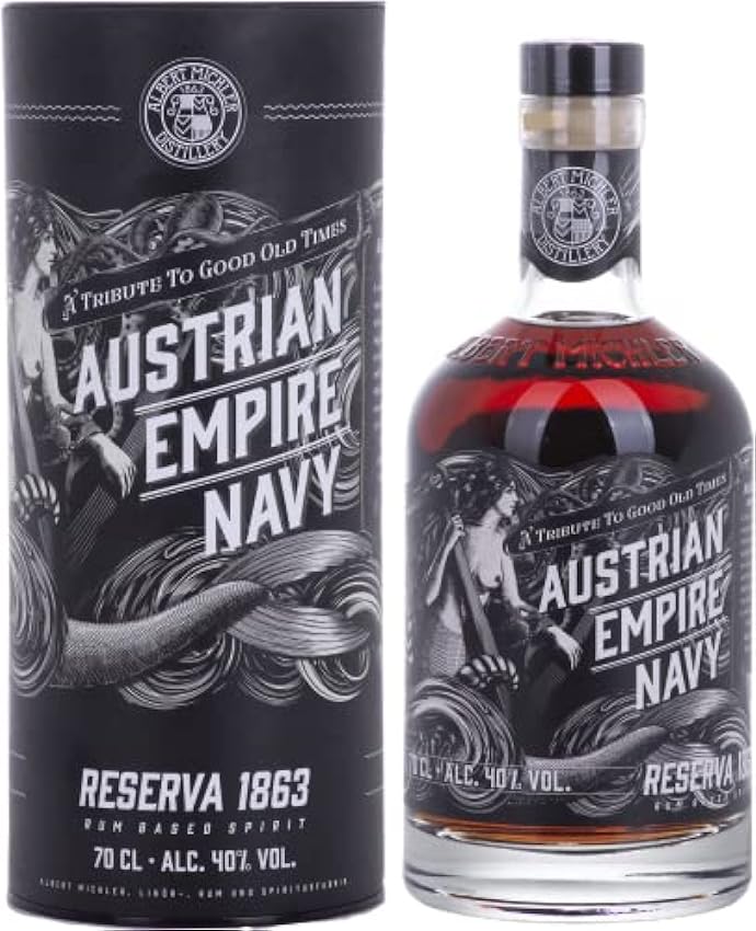 Austrian Empire Navy RESERVA 1863 Rum Based Spirit 40% Vol. 0,7l in Giftbox N5lRpYzq