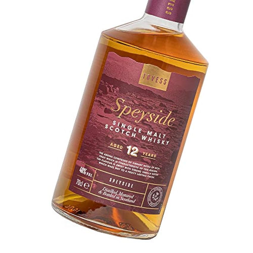Tovess Whisky Speyside Single Malt 12 ans d’âge (70cl) MPSSiNDN