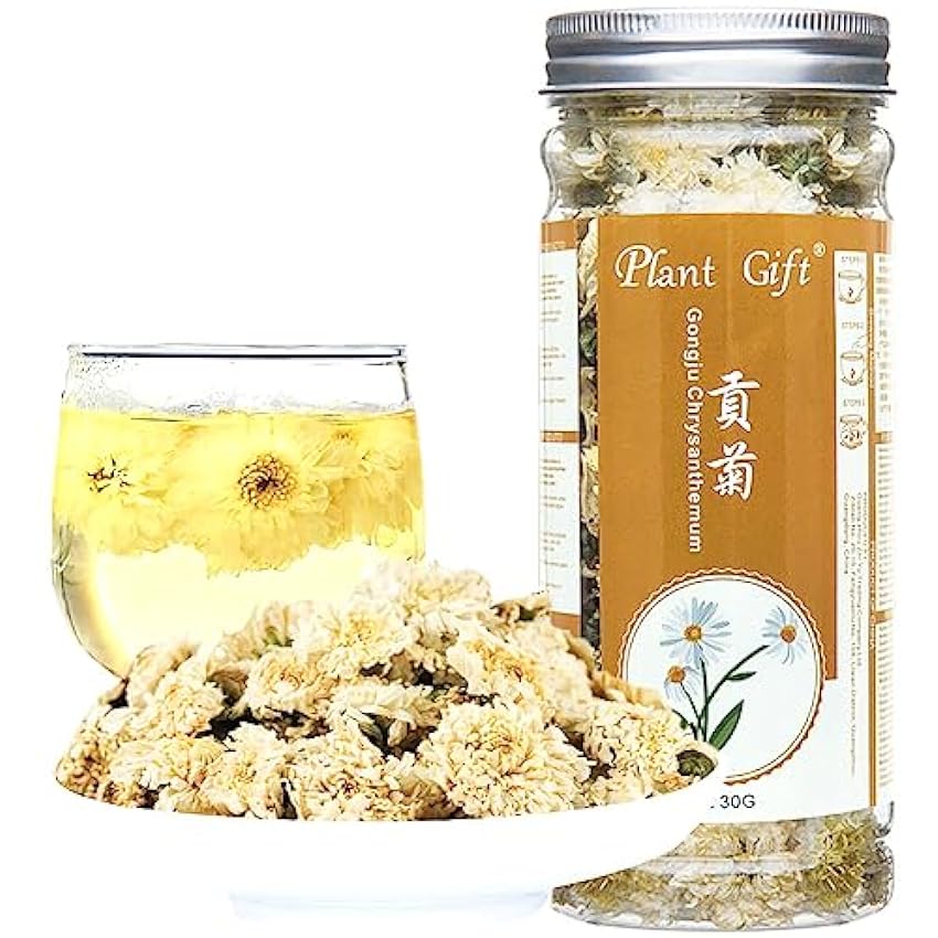 Plant Gift Huangshan Gongju Yellow Chrysanthemum Tea( Thé chrysanthème / Fleur de Chrysanthème Jaune ) Santé Fleur chinoise à base de plantes 30G / 1oz lxDpDBn2