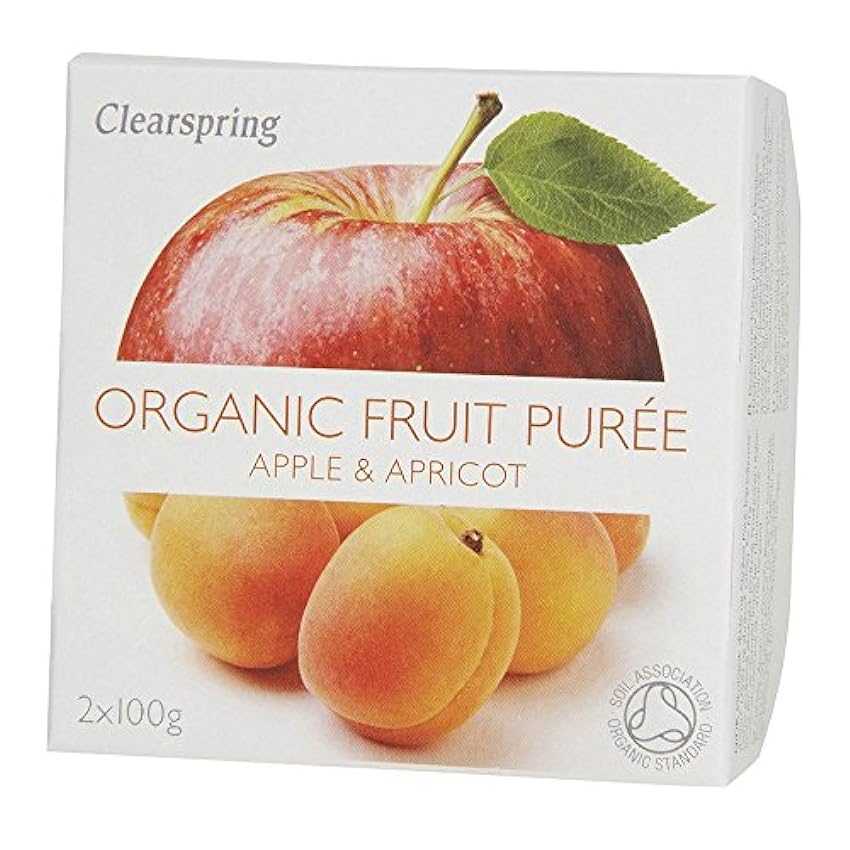 Clearspring bio Apple & purée d´abricot (2x100g) - Paquet de 2 obx2tf2G