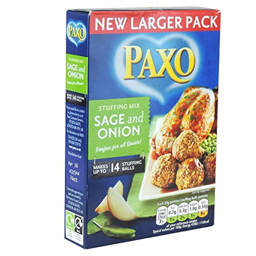 Paxo Sage & Onion Farce (190g) - Paquet de 6 L2eSz8MO